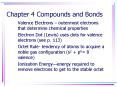 Chapter 4 Compounds and Bonds PowerPoint PPT Presentation