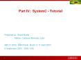 Part IV: SystemC - Tutorial PowerPoint PPT Presentation