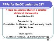 PPPs for EmOC under the JSY
