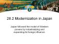 28.2 Modernization in Japan PowerPoint PPT Presentation