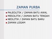 ZAMAN PURBA