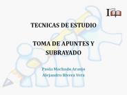 TECNICAS DE ESTUDIO