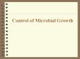 Control of Microbial Growth PowerPoint PPT Presentation