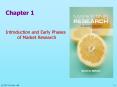 Chapter 1  Introduction and Early Phases of Market Research PowerPoint PPT Presentation