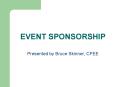 EVENT SPONSORSHIP PowerPoint PPT Presentation