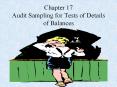 Chapter 17 Audit Sampling for Tests of Details of Balances PowerPoint PPT Presentation