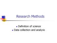 Research Methods