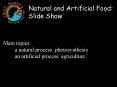 Natural and Artificial Food: Slide Show PowerPoint PPT Presentation