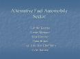 Alternative Fuel Automobile Sector PowerPoint PPT Presentation