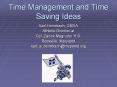 Time Management and Time Saving Ideas PowerPoint PPT Presentation
