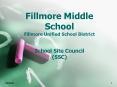 Fillmore Middle School Fillmore Unified School District  School Site Council (SSC) PowerPoint PPT Presentation