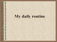 MA ROUTINE