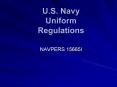 U.S. Navy Uniform Regulations PowerPoint PPT Presentation