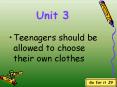 Teenagers should be allowed to choose their own clothes PowerPoint PPT Presentation