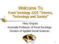 Welcome To Rural Sociology 2225  PowerPoint PPT Presentation