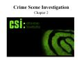 Crime Scene Investigation PowerPoint PPT Presentation
