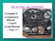 SEALING the ENGINE