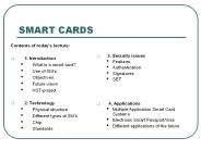 SMART CARDS