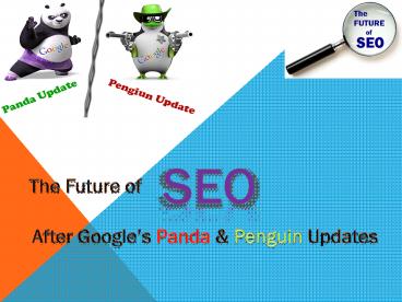 Future of SEO after Panda and Penguin update