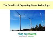 The Benefits of Expanding Green Technology