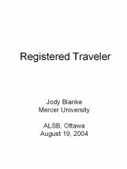 Registered Traveler