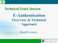 E-Authentication Overview PowerPoint PPT Presentation