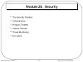 Module 20: Security PowerPoint PPT Presentation
