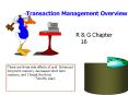 Transaction Management Overview PowerPoint PPT Presentation