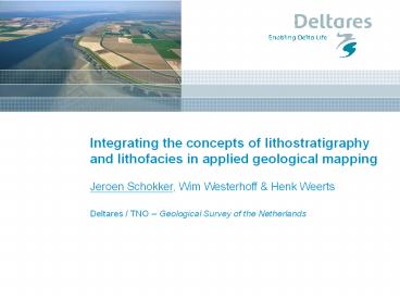 Integrating the concepts of lithostratigraphy and lithofacies in applied geological mapping