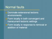 Normal faults