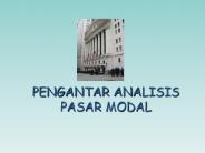 PENGANTAR ANALISIS PASAR MODAL