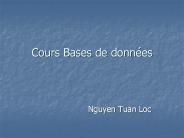 Cours Bases de donn