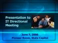 Presentation to IT Directional Meeting PowerPoint PPT Presentation