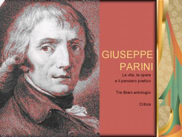 GIUSEPPE PARINI