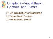 2.1 An Introduction to Visual Basic