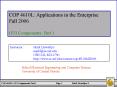 COP 4610L: Applications in the Enterprise PowerPoint PPT Presentation