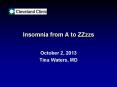 Insomnia from A to ZZzzs PowerPoint PPT Presentation