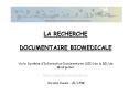 LA RECHERCHE  DOCUMENTAIRE BIOMEDICALE  Via le Syst PowerPoint PPT Presentation