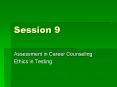Assessment in Career Counseling PowerPoint PPT Presentation