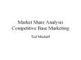 Market Share Analysis Competitive Base Marketing PowerPoint PPT Presentation