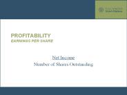 PROFITABILITY EARNINGS PER SHARE