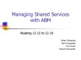 Managing Shared Services with ABM PowerPoint PPT Presentation