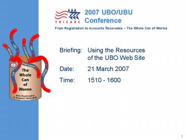 Briefing:Using the Resources of the UBO Web Site