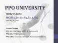 PPO UNIVERSITY PowerPoint PPT Presentation