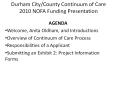 Durham City/County Continuum of Care 2010 NOFA Funding Presentation PowerPoint PPT Presentation
