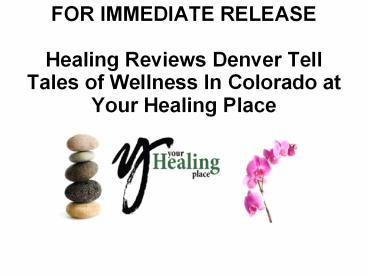 Your Healing Place Press Release