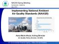 Implementing National Ambient Air Quality Standards (NAAQS) PowerPoint PPT Presentation