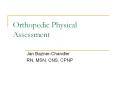 Orthopedic Physical Assessment PowerPoint PPT Presentation