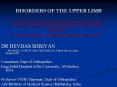 DISORDERS OF THE UPPER LIMB PowerPoint PPT Presentation