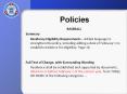 Policies PowerPoint PPT Presentation